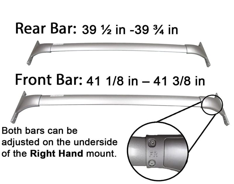 BRIGHTLINES Roof Rack Cross Bar Compatible with 2014-2020 Nissan Rogue - Image 3